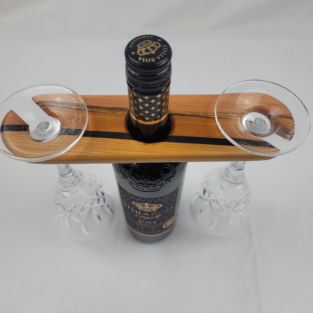 Elegant Wooden Wine Glass Holder